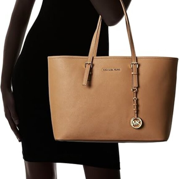 MICHAEL KORS Jet Set 10x16 Multifunction Zip Saffiano Tote Shoulder bag - Picture 3 of 10